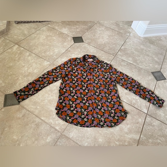 Philosophy Women’s Multicolor Floral Long Sleeve Blouse Size Small - Picture 1 of 8